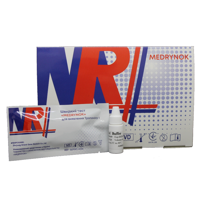 Швидкий тест GDTRO-402a «MEDRYNOK» для виявлення Тропоніну І №25